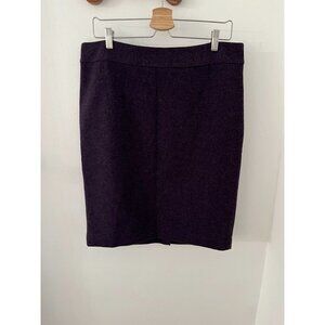 EUC Merona Womens Collection Pencil Skirt  Wool Blend Purple